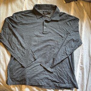 ⚡️Jos. A. Bank  Signature Collection Charcoal Long Sleeve Collared Polo XL